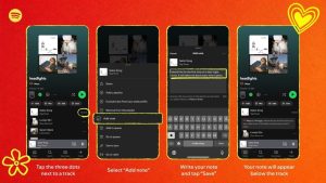 A Spotify új cetlizős funkciójával végre üzenetet hagyhatsz a kedvenc számaidon a barátaidnak